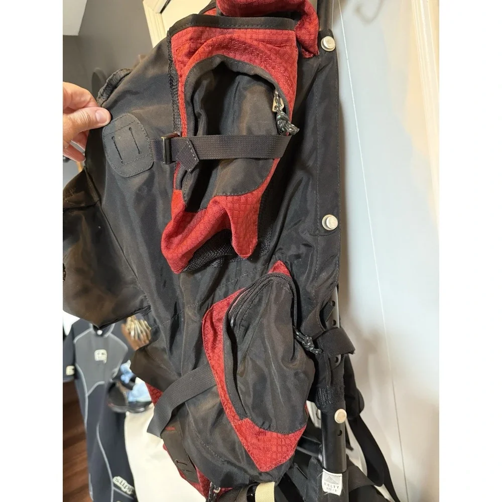 Vintage KELTY Large External Metal Frame Backpack  Sierra Crest Red Great Shape!